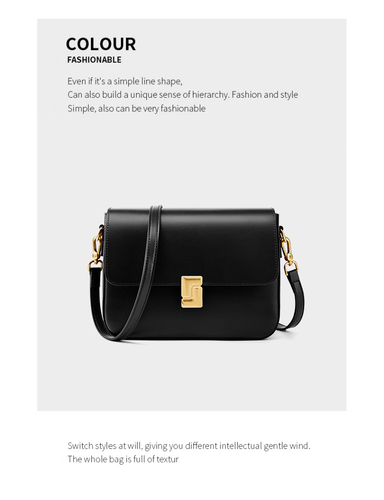 Borsa in vera pelle da donna, borsa a tracolla primaverile ed estiva, borsa a tracolla singola da donna, piccola borsa quadrata, borsa in pelle di mucca_voghion.com
