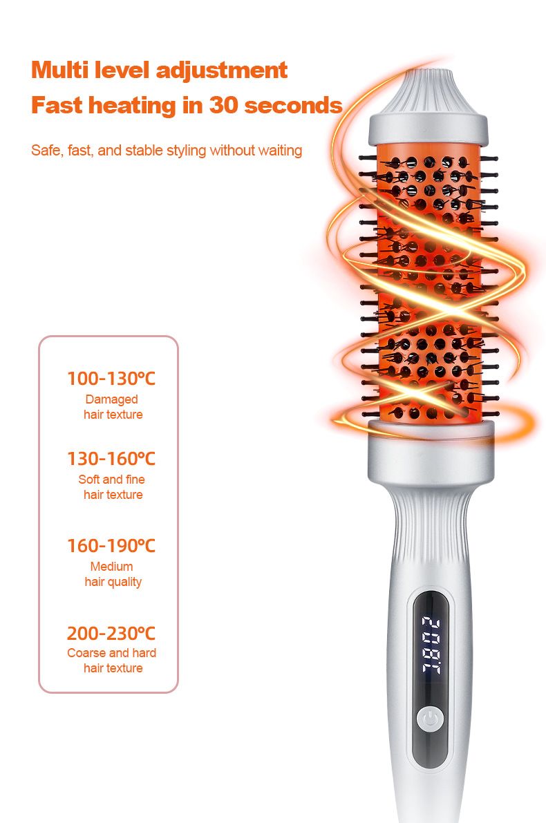 TK Fluffy Clip Curl Straight Plate Comb Ferro arricciacapelli manuale anti-danno agli ioni negativi a doppio uso_voghion.com
