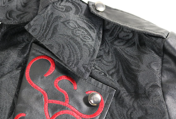 Medieval Halloween Retro Splicing Jacket Men's Gothic Dark_voghion.com