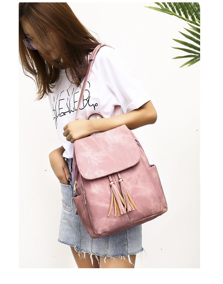 Mode frauen rucksack neue große kapazität tasche quaste rucksack_voghion.com