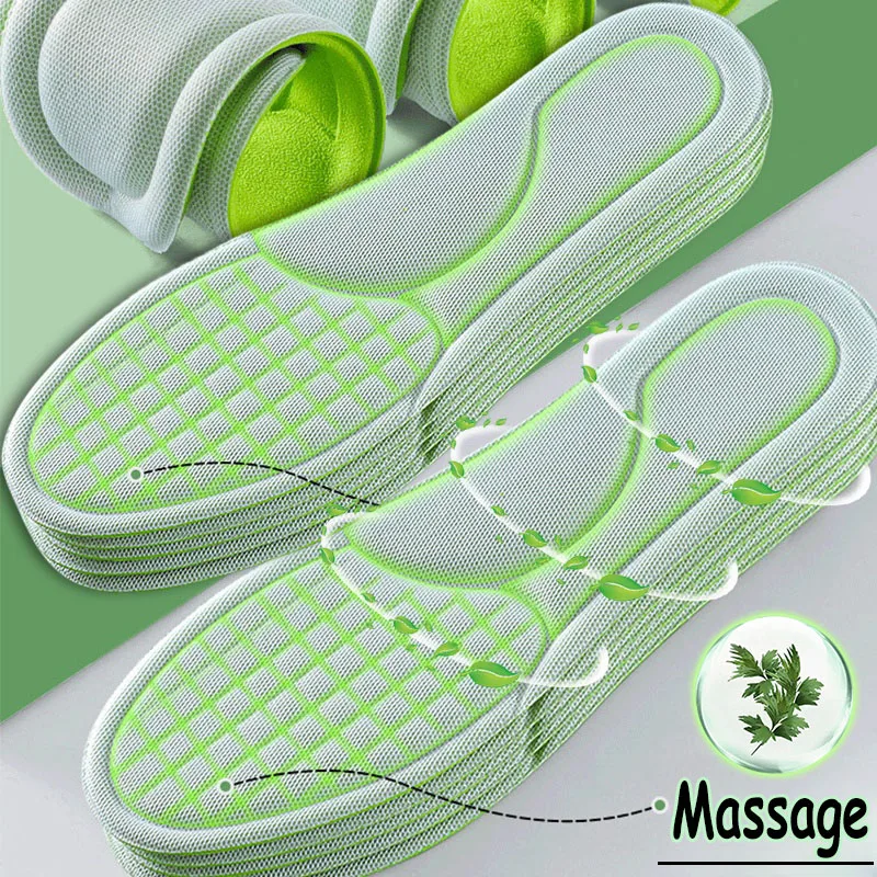 10pcs Memory Foam Orthopedic Insoles Shoe Pad Men Women Nano Antibacterial Deodorization Insole Sweat Absorption Running_voghion.com