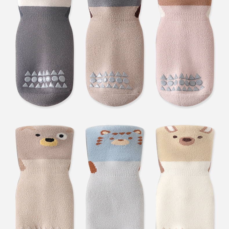 Kids'socks Children's floor socks winter new thick wool circle warm newborn boys and girls in the tube_voghion.com
