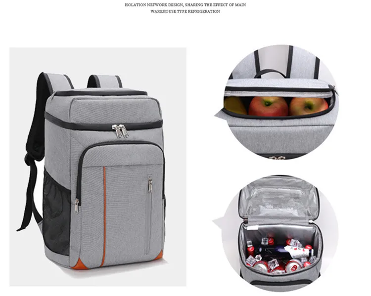 22L Koeltas 100% Leakpoof Grote Geïsoleerde Tas Outdoor Picknick Strand Thermische Zak Koeler Auto Koelkast Voor Voedsel_voghion.com