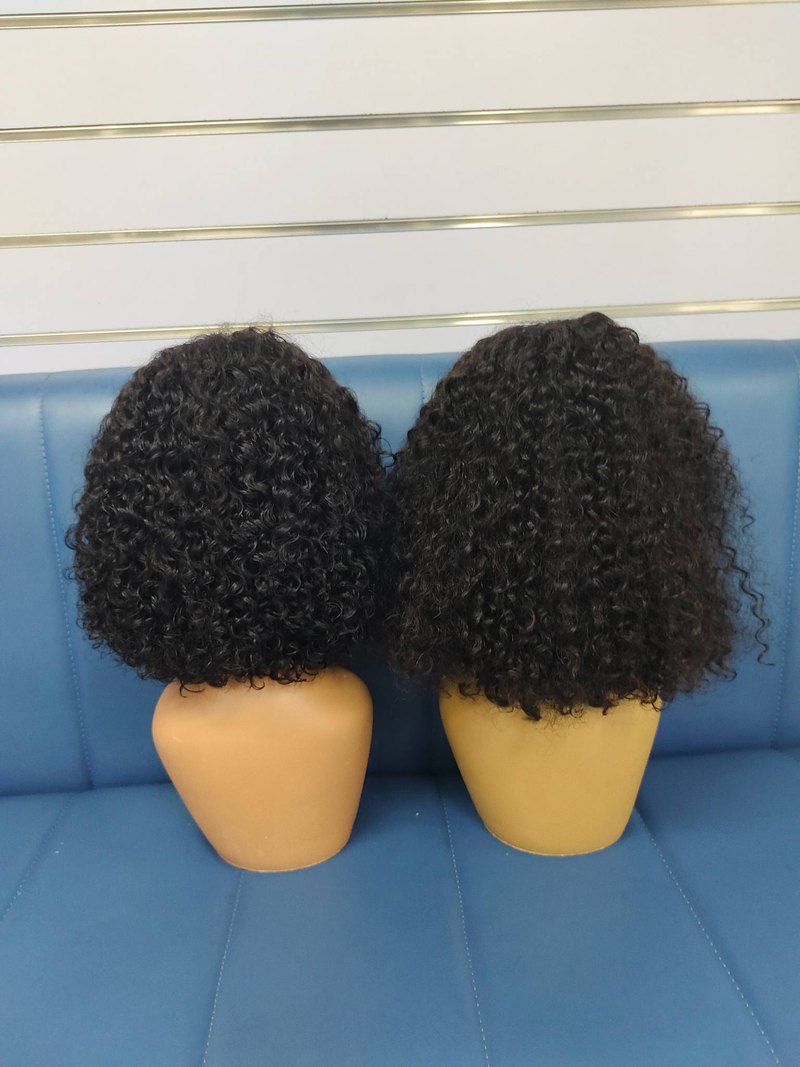Peluca de Bob corto, pelucas de cabello humano rizado Jerry, peluca Frontal de onda profunda, peluca de encaje de pelo Remy Bob, pelucas de malla con división en T transparente HD_voghion.com