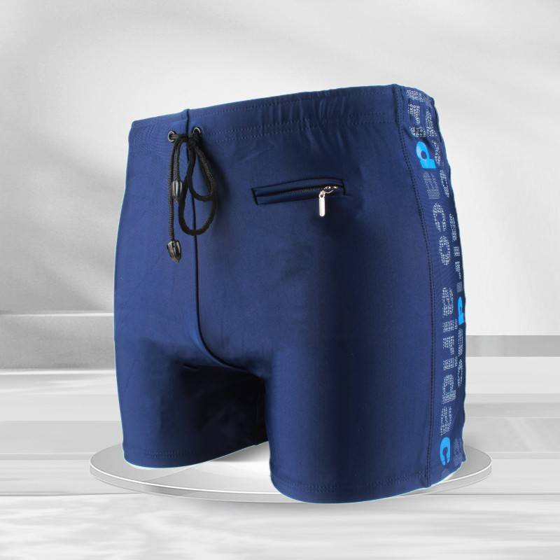 Herenslips, dikke zwembroeken, korte sportzwembroeken, snel drogende losse zwempakken met zakken, casual badpakken met zakken_voghion.com