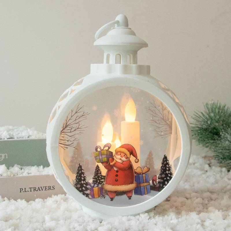 Christmas Decorative Items: Led Candle Lights, Round Christmas Hanging Lights, Hand-held Vintage Window Display Items_voghion.com