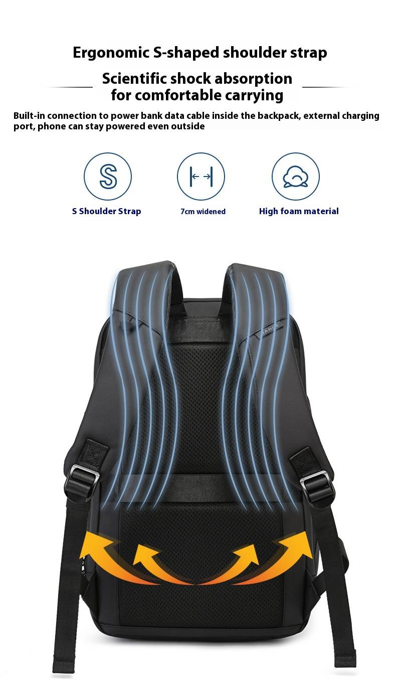 Professional Waterproof Laptop Backpack For Men & Women – Large Capacity Business Travel Bag With Anti-Theft Design, Breathable Cushioned Straps_voghion.com