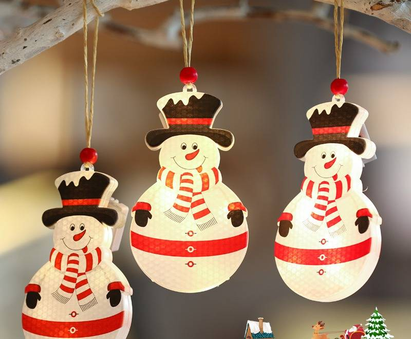 Luces LED colgantes para árbol de Navidad: adornos festivos para el hogar, ventanas y fiestas._voghion.com