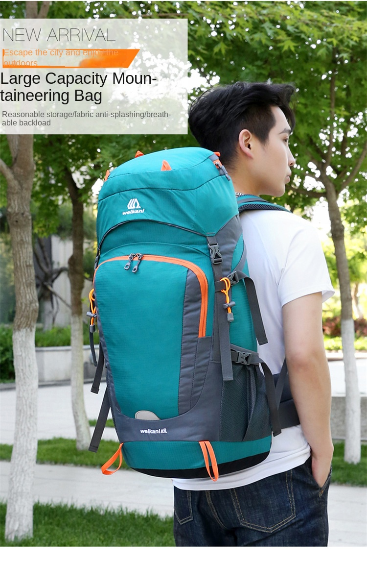 NOKO-bergrugzakken, buitensportrugzakken, nylon wandel- en kampeerrugzakken, 55+10L_voghion.com