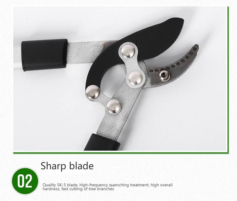 Professional Extendable Garden Pruner - Heavy Duty Branch Cutter With Aluminum Alloy Handle For Outdoor Trimming & Landscaping_voghion.com