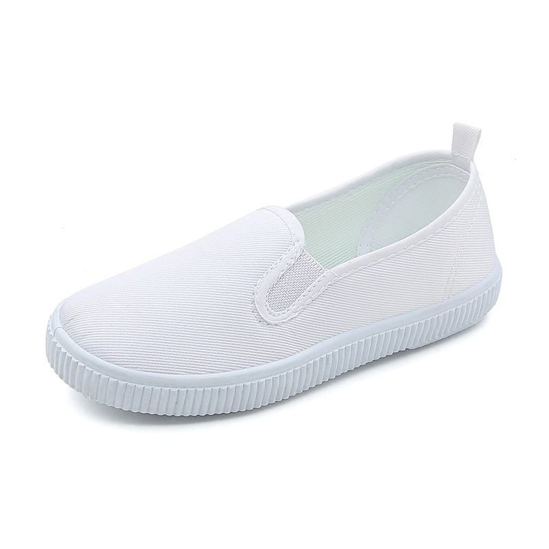 Translation: Student White Cloth Shoes Children's White Shoes_voghion.com