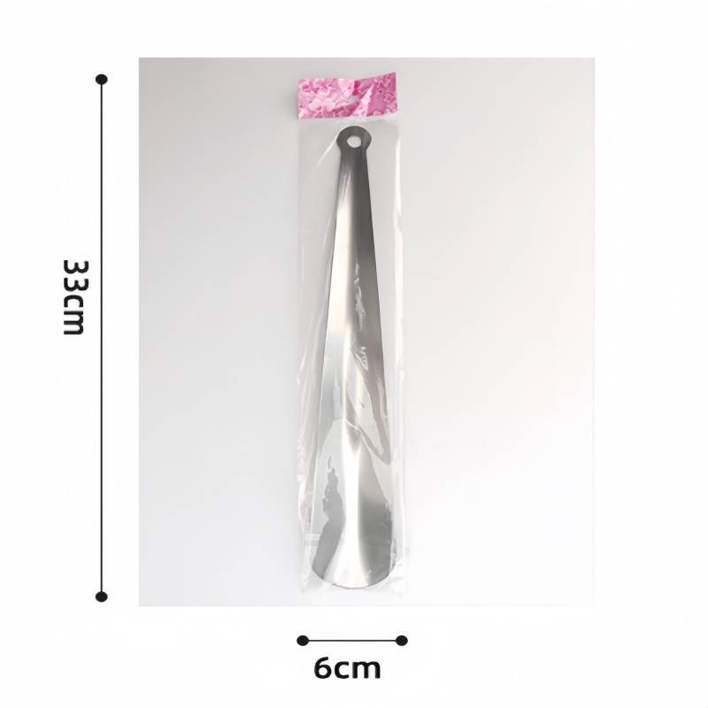 Schuhlöffel aus Edelstahl – 30 cm langer Schuhgriff-Helfer zum einfachen Anziehen (Silber, ergonomisches Design für Männer/Frauen/Senioren)_voghion.com