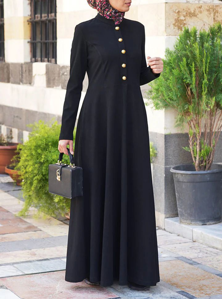 Women's Clothing Women's Cardigan Small Stand Collar Large Swing Dress Origin Source_voghion.com
