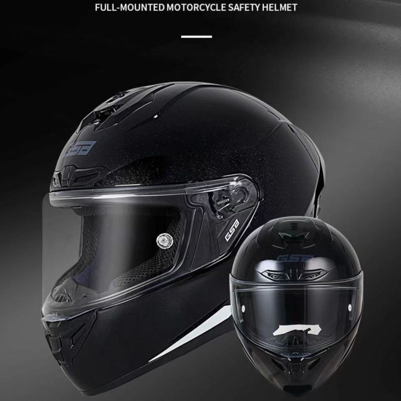 GSB361 Motorradhelm für Männer und Frauen, Integralhelm mit Bluetooth, für alle Jahreszeiten geeignet, 3C-zertifiziert_voghion.com