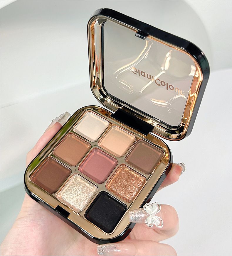 Fard de pleoape Magic Color Nine Color Earth Color Pearl Matte Nude Machiaj Natural Multifuncțional Machiaj Rezistent la Apă Fard de Pleoape_voghion.com