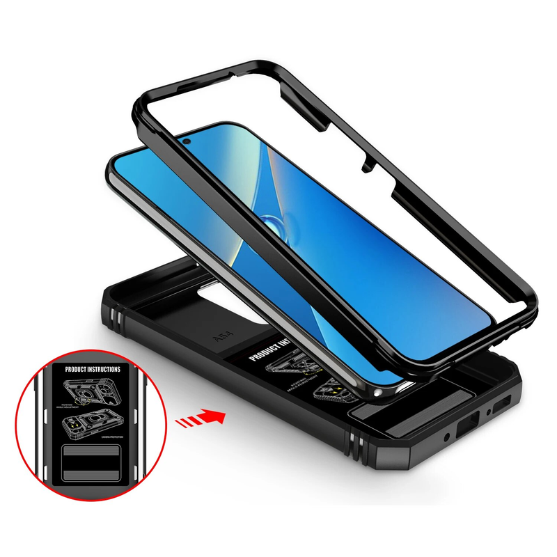 Voor A34 A04S A53 A13 A33 A52 A52S S23 Ultra S22 Plus S21 FE Anti-Knock Back Cover Case voor Samsung Galaxy A14 5G A54_voghion.com