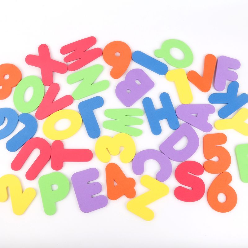 "Baby Bath Foam Letters Numbers Set Floating Alphabet Number Stickers For Toddler Learning Water Play Foam Educational Toy For Infants _voghion.com