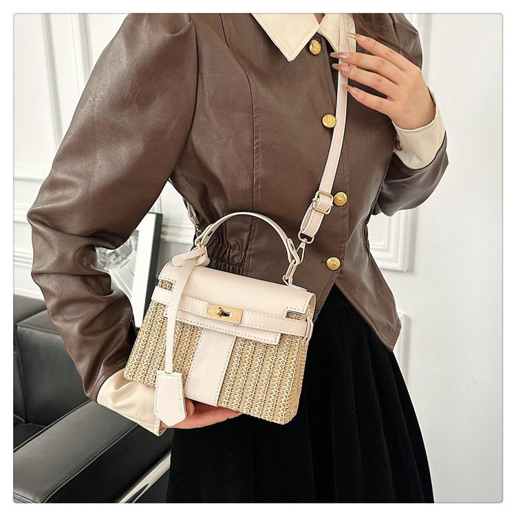 Borse a tracolla da donna Borse popolari Moda da donna Portatile Paglia Rattan Spiaggia Monospalla Tracolla Monospalla Di alta qualità_voghion.com