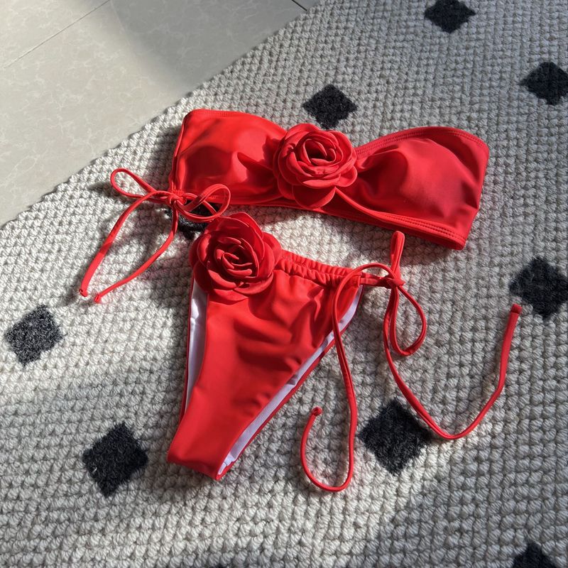 Damenbekleidung Neue Bikini Tube Top Split Sexy Hot Girl Bikini_voghion.com