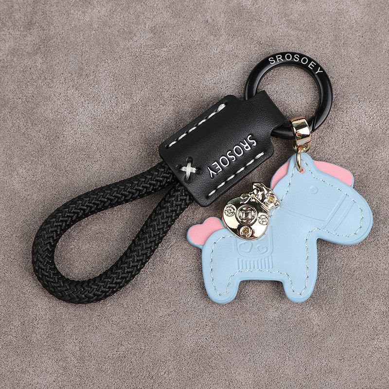 Ottieni subito un portachiavi ricco in vera pelle fatto a mano con cordino in pelle di mucca, ciondolo con corda in pelle, ciondolo per auto Xiaohongshu da uomo e da donna_voghion.com