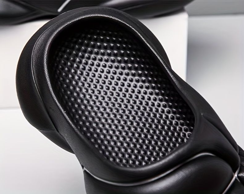 Chinelo masculino ultraleve e durável em EVA - Antiderrapante, respirável e com biqueira aberta, ideal para praia e ambientes internos, listrado laranja/cor sólida_voghion.com