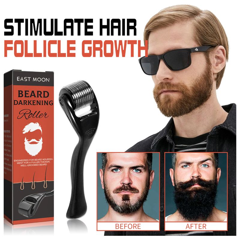 Ottieni una barba più folta con il rullo per infoltire la barba, rinforzare le radici fibrose, idratante, ammorbidente e lucidante per gli uomini_voghion.com
