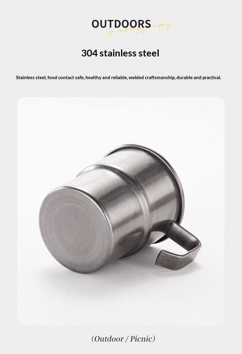 QFV50704555550<== Outdoor Water Bottle Camping Stainless Steel BBQ Beer Portable Juice Coffee Cup_voghion.com