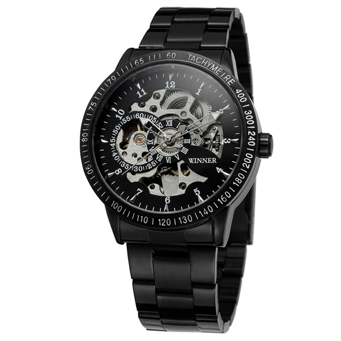 Fashion business leisure double-sided hollow dragon full automatic mechanical watch men's watch_voghion.com