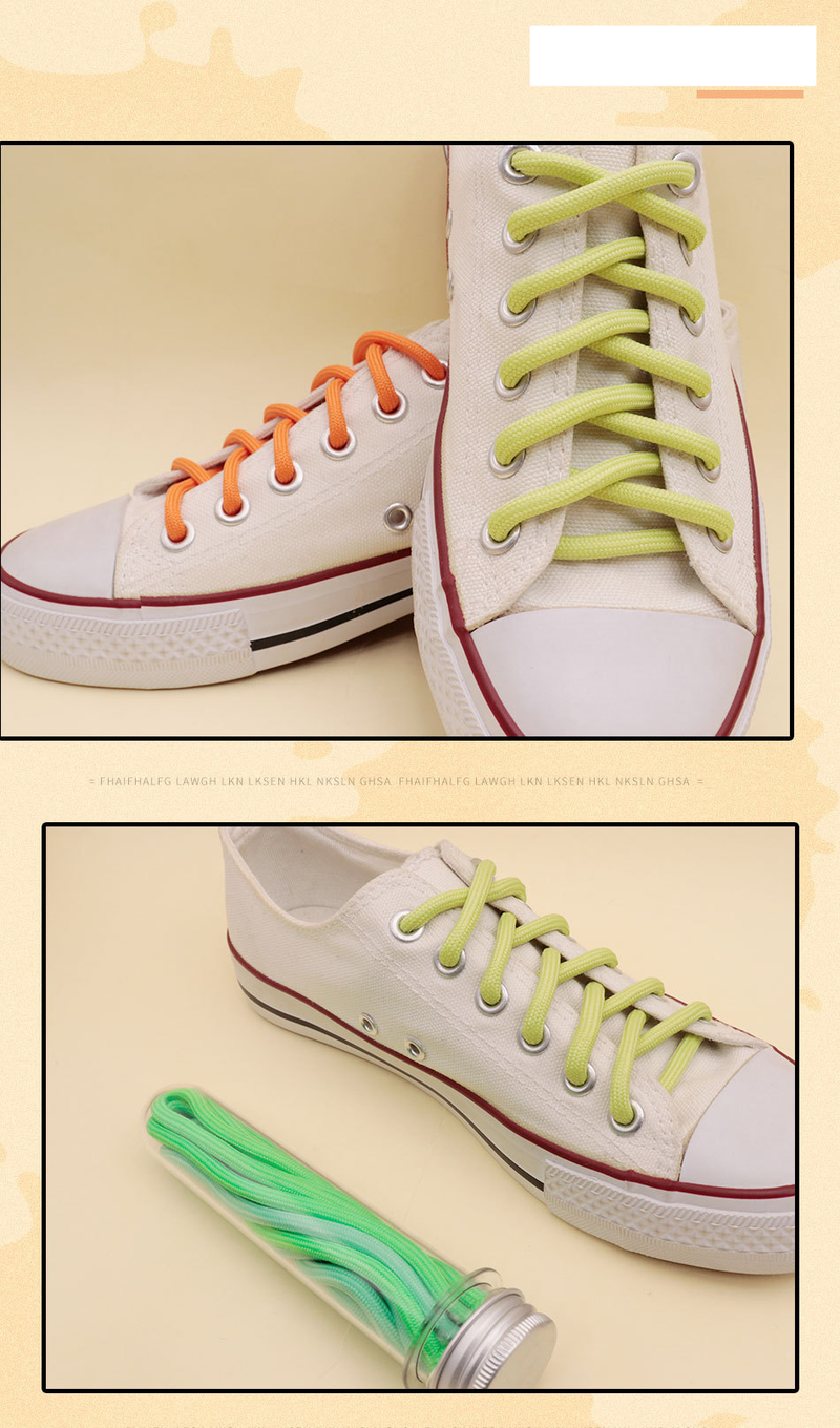 LACCI in poliestere rotondi tinta unita per scarpe, accessori per scarpe casual da esterno, scarpe da ginnastica, scarpe da trekking, 5 mm_voghion.com