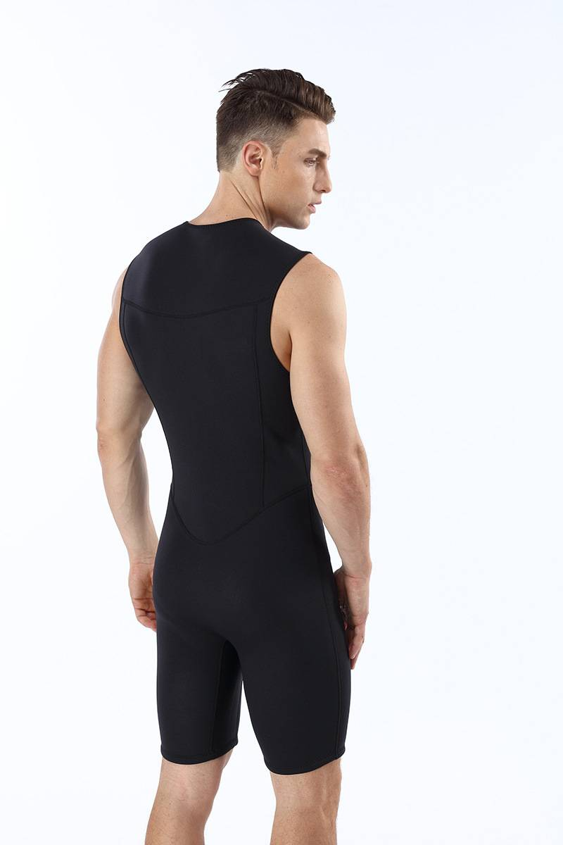 Ärmelloser Neopren-Tauchanzug für Herren, 2 mm, warmer Surf-Tauchanzug für Herren, kältebeständiger Badeanzug, einteiliger Tauchanzug_voghion.com