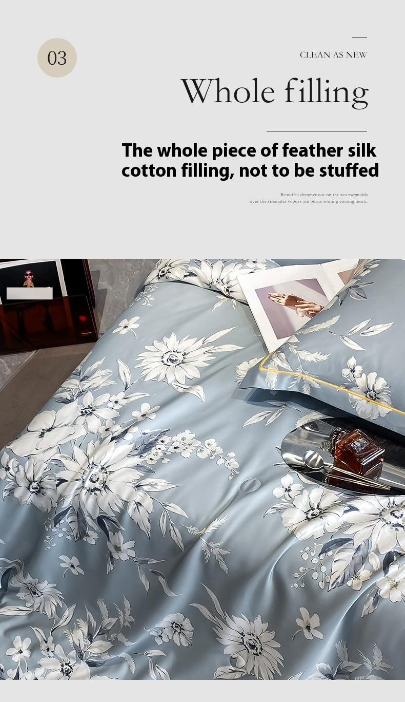 Kühlende Sommerdecke aus Tencel – Babysichere Steppdecke für die Klimaanlage, maschinenwaschbares 4-teiliges Set, ultraweich und atmungsaktiv, für Zuhause und als Geschenk_voghion.com