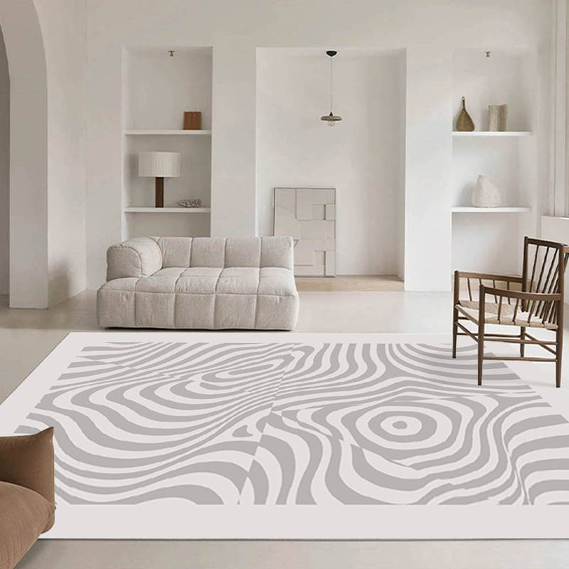 Line Series Living Room Carpet Light Luxury Bedroom Room Bedside Carpet Study Room Modern Carpet Sofa Coffee Table Carpet_voghion.com
