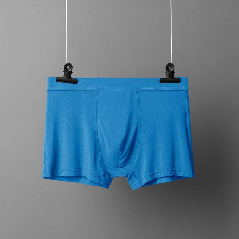 Men's Underwear Solid Color Modal Breathable Boxer Briefs Sports Bamboo Fiber_voghion.com