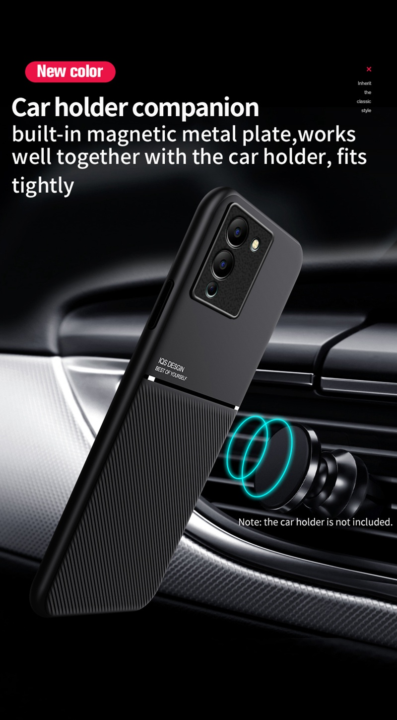 For Infinix Note12 Coque Luksuriøst Matt Telefondeksel For Infinix Note 12 G96 Skinn Silikondeksel Bilholder Full Beskyttelse_voghion.com