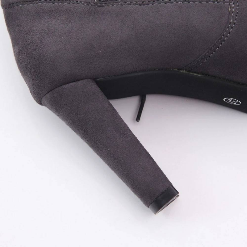 Fashion Over The Knee Women Boots Stretch Fabrics High Heel Slip On Shoes Pointed Toe Woman Long Boots Size Plus Size S015_voghion.com