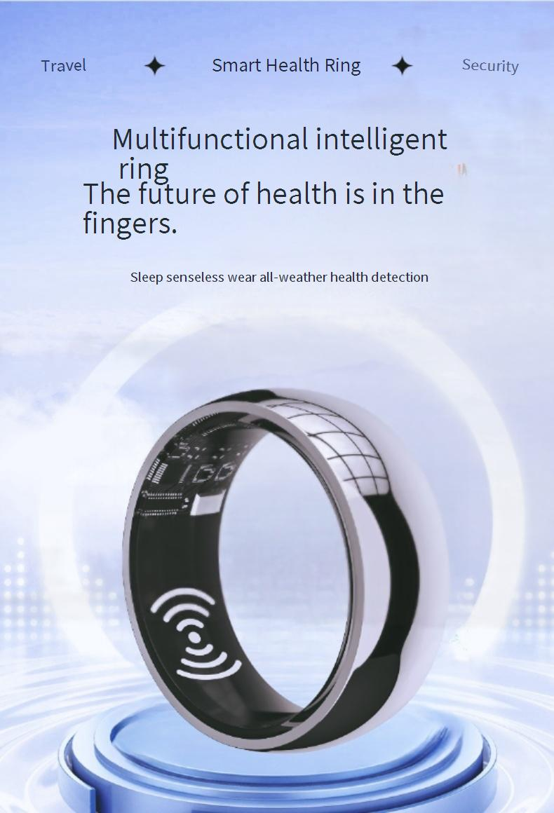 Smart Activity Trackers Glue Filling Ring Bluetooth Heart Rate Blood Oxygen Step Sleep Monitoring Sports Health Wireless Charging_voghion.com