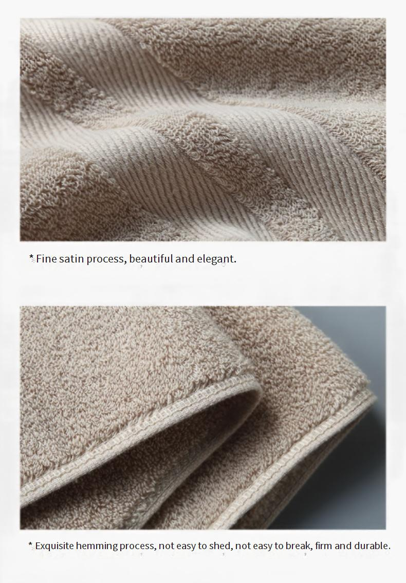 Hochwertiges Badetuch-Set aus 100 % Baumwolle, 500 g/m², ultradick, super saugfähig, weich, schnelltrocknend, Stickerei, 140 g, Gesichtshandtuch inklusive_voghion.com