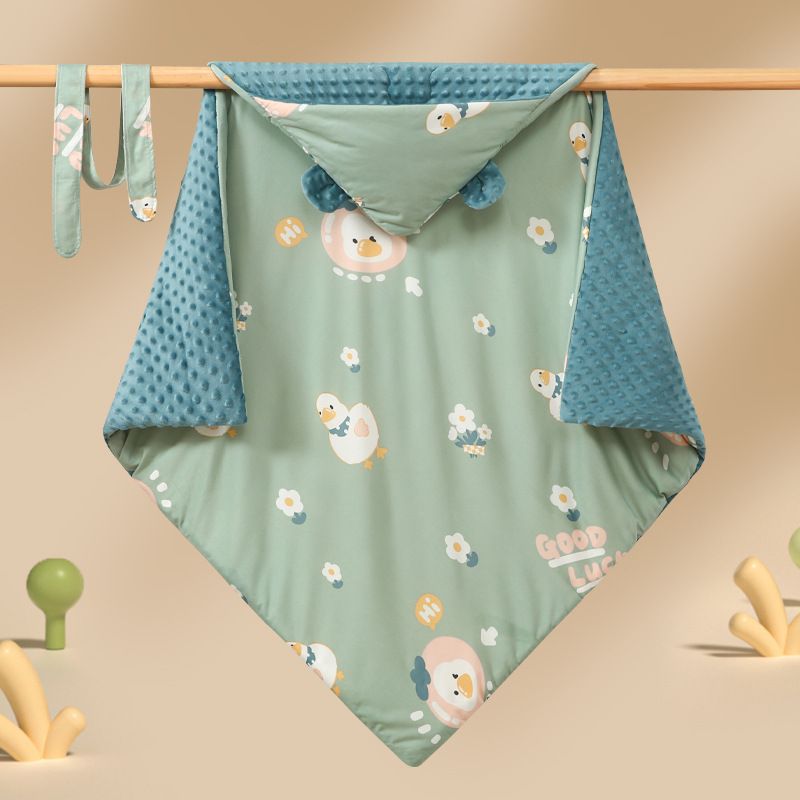 Copertina per neonati in puro cotone, stile autunnale e invernale, fasciatoio per sala parto, copertina avvolgente in velluto di fagioli_voghion.com