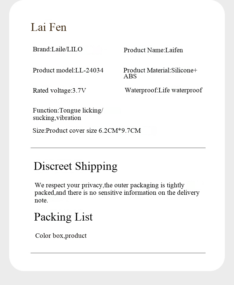 Laile Laifen Sucking Tongue Licking Multi Frequency Vibration Jumping Egg Female Masturbator Massage Vibration Stick Sex Products_voghion.com