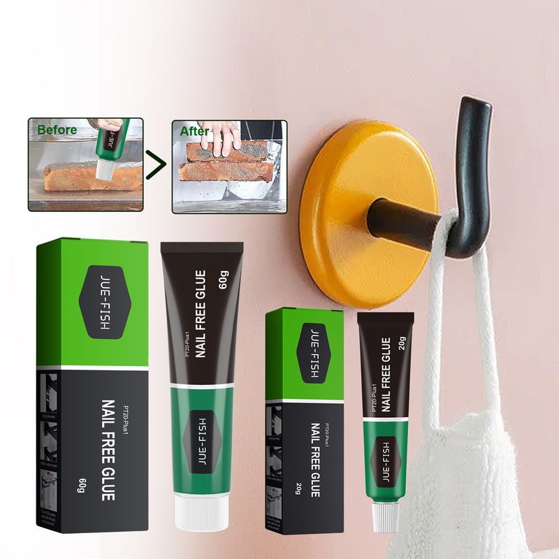 Jue-Fish Nail Free Adhesive, Strong Adhesion Fast Drying Metal Plastic Adhesive Glass Adhesive Fast Drying Multi-Functional Adhesive_voghion.com
