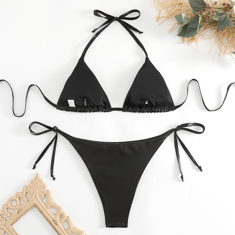 New Sexy Lace Up Swimsuit Women's Durable Hot Stamping Bikini_voghion.com