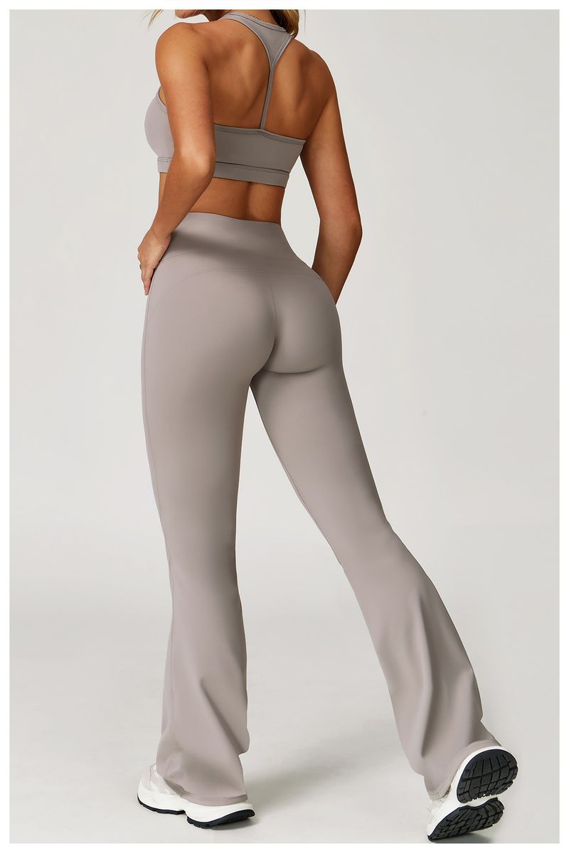 Women's Seamless High-Waisted Yoga Set With Butt-Lifting Design - Nylon Spandex Workout Outfit For Running, Fitness & Gym_voghion.com