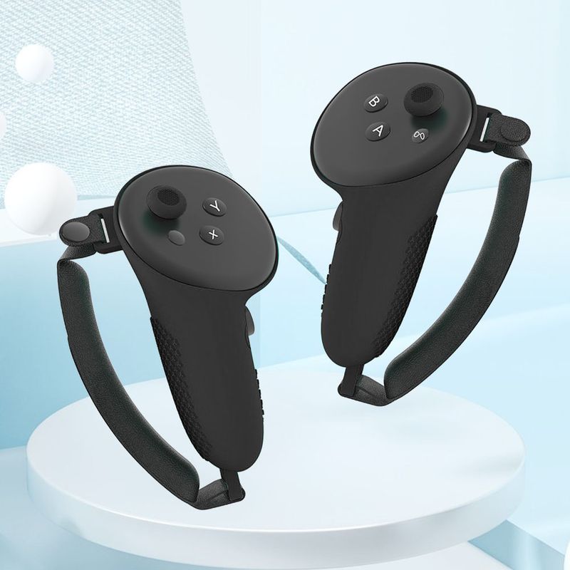 7PCS Silikon für Meta Quest 3 Zubehör Anti-Scratch TPU Schutzhülle VR Headset Sleeve Shell Case_voghion.com