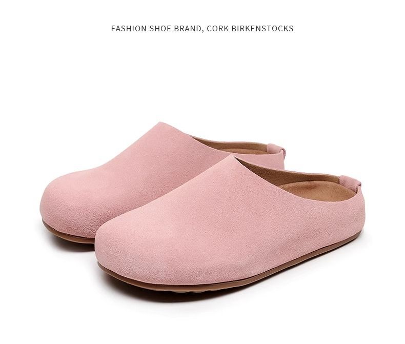 Women's Slip-On Clogs - Soft Suede Upper, Lightweight & Breathable, Comfortable Rubber Sole, Casual Boho Shoes For Women_voghion.com