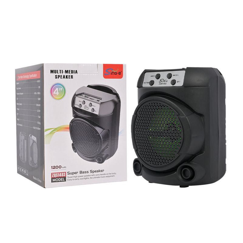 ZQS1483 Lange batterijduur Buitenshuis opladen Stereo Buitenshuis Draagbare draadloze Bluetooth kleine luidspreker_voghion.com