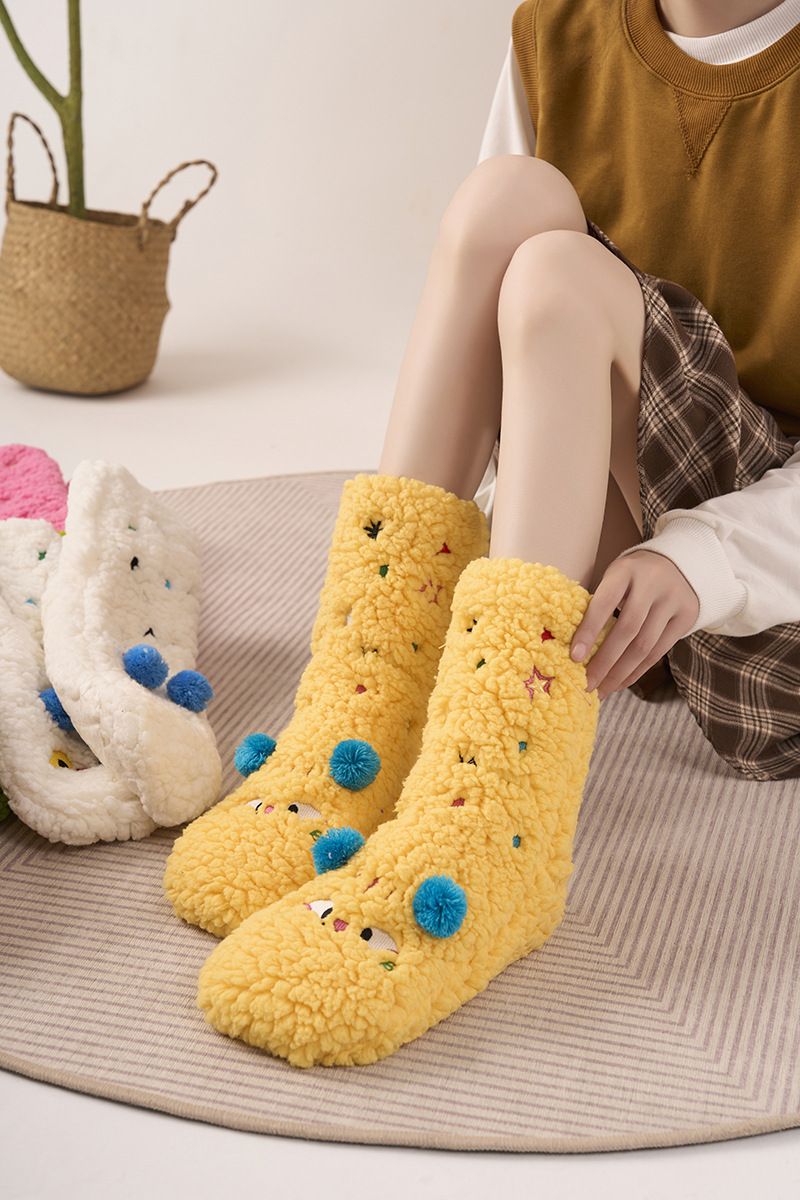 Lamb Soc, tubo centrale per bambini, pavimento carino autunnale e invernale con velluto per il calore in casa, sonno super spesso lungo_voghion.com