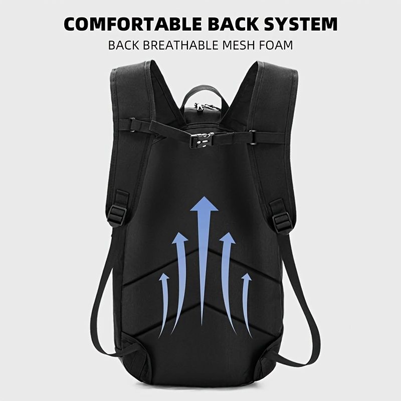 Large Capacity Basketball Backpack With Wet Dry Compartments, High Quality Fabric, Multiple Mesh Pockets And Sports_voghion.com