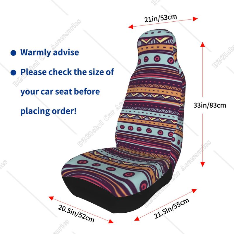 Bunte Streifen Ba Satteldecke Weben Universal Eimer Sets von 2 Azteken Muster Auto Sitzbezug Dekor_voghion.com