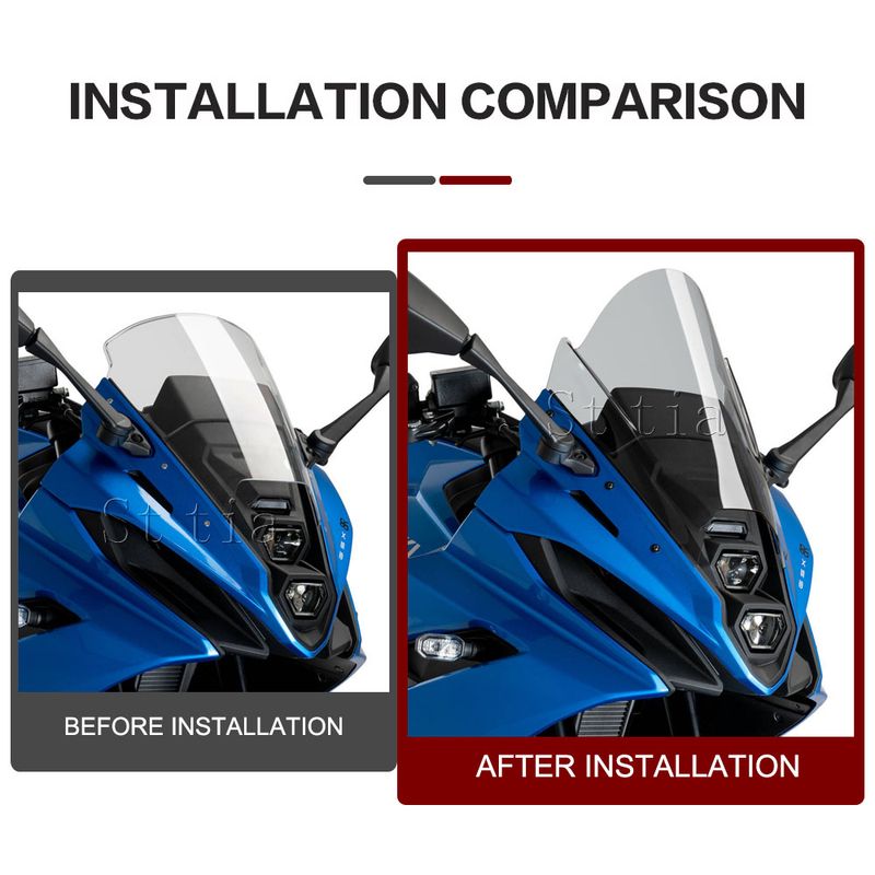 Pour Suzuki GSX-8R GSX 8R GSX8R 2024 2025 Nouveau Pare-brise de Moto Pare-brise Protecteur d'Écran Carénage Déflecteur Déflecteur de Vent_voghion.com