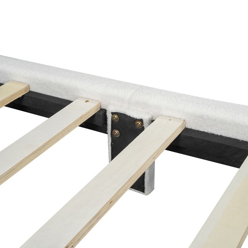 Flachbett 90x200cm, Verstellbares Kopfteil, Rosa Optik, Bianco_voghion.com